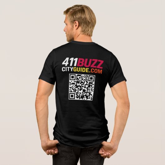 sUPER HERO 411 Tri-Blend Shirt (Achterkant volledig)