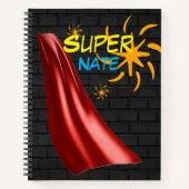 Super hero aangepaste naam Notitieboek (Voorkant)