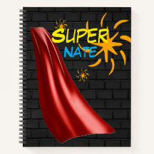 Super hero aangepaste naam Notitieboek