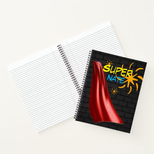 Super hero aangepaste naam Notitieboek (Binnen)