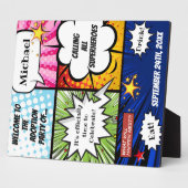 Super Hero Adoption Party Welkomstteken Fotoplaat (Zijkant)