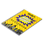 Super Hero Baby shower Custom Guest Book Notitieboek (Linkerzijde)