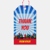 Super Hero Bedankt Cadeaulabel (Voorkant)