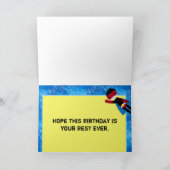 Super Hero Boys Bithday Party Kaart (Binnen)