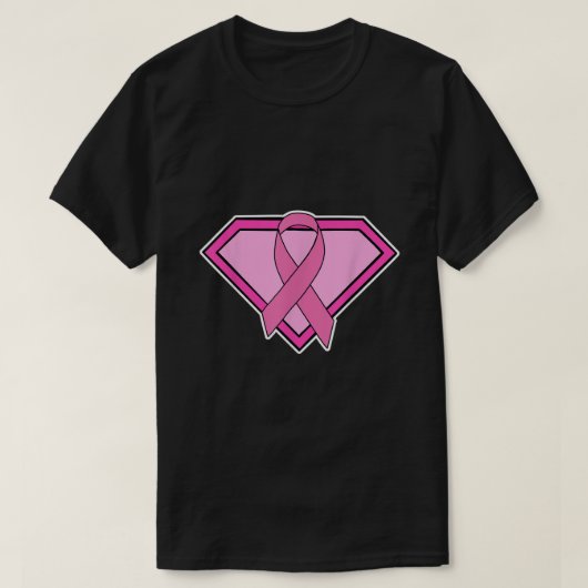 Super Hero Breast Cancer T Shirt1936 T-shirt (Design voorkant)