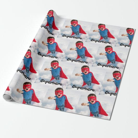 Super Hero Cadeaupapier (Uitgerold)