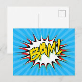 Super Hero Classic Bam! Action Bubble Briefkaart (Voorkant / Achterkant)