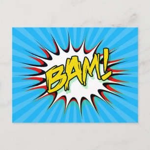Super Hero Classic Bam! Action Bubble Briefkaart