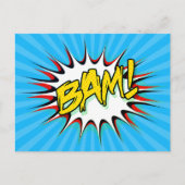 Super Hero Classic Bam! Action Bubble Briefkaart (Voorkant)