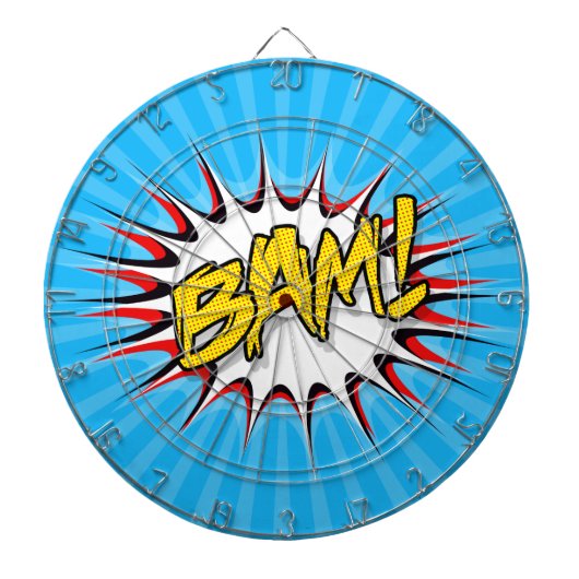 Super Hero Classic Bam! Action Bubble Dartbord (Voorkant)
