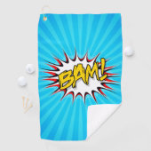 Super Hero Classic Bam! Action Bubble Golfhanddoek (Insitu)