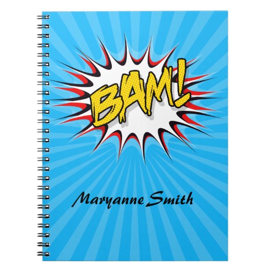Super Hero Classic Bam! Action Bubble Notitieboek (Voorkant)