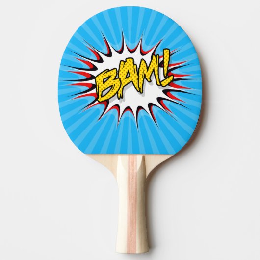 Super Hero Classic Bam! Action Bubble Tafeltennisbatje (Voorkant)