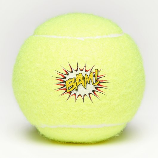Super Hero Classic Bam! Action Bubble Tennisballen (Voorkant)