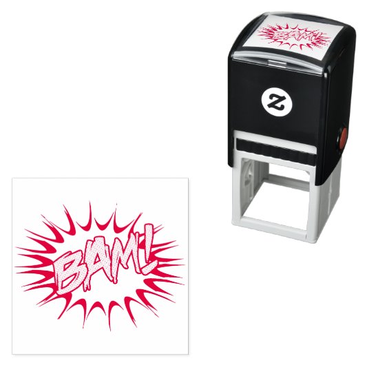 Super Hero Classic Bam! Action Bubble Zelfinktende Stempel (In situ)