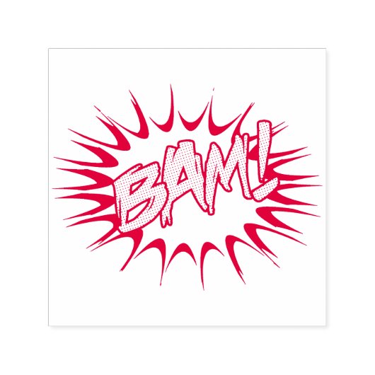 Super Hero Classic Bam! Action Bubble Zelfinktende Stempel (Design)
