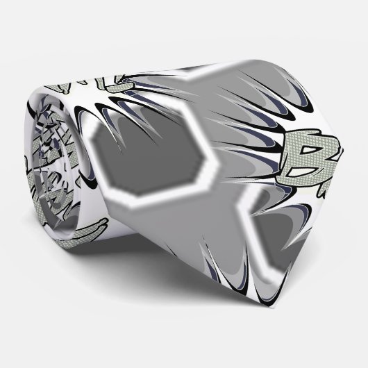 Super Hero Classic Bam! Grayscale Action Bubble Stropdas (Opgerold)