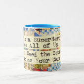 Super Hero Coffee-Mok Tweekleurige Koffiemok (Center)