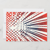 Super Hero Comic Book Stad Verjaardagsfeest Kaart (Achterkant)