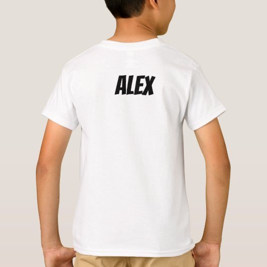 Super Hero Comic Eerste dag van school Aangepaste  T-shirt (Achterkant)