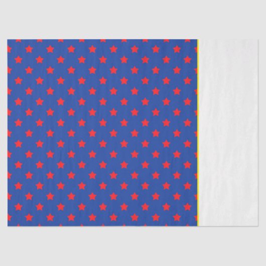 Super Hero Comics Rood Blauw Sterren Superheld Leu Tissuepapier (Voorkant)