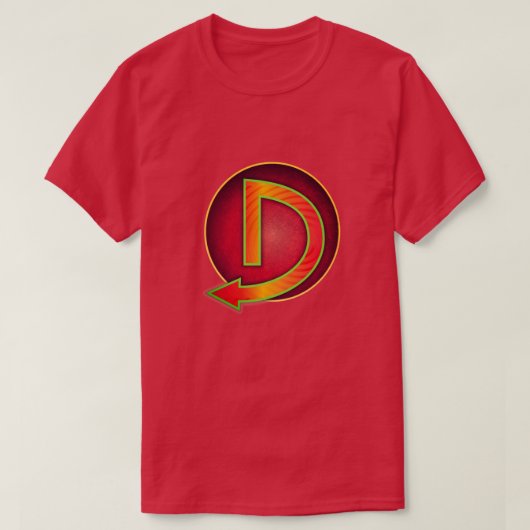 Super Hero "D" Insignia T-shirt (Design voorkant)