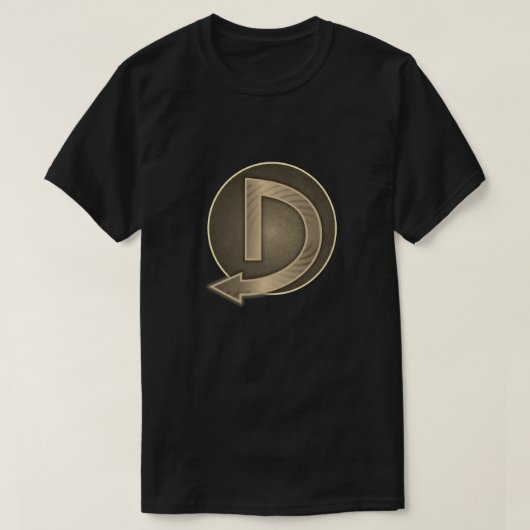 Super Hero "D" Insignia T-shirt (Design voorkant)
