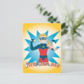 Super Hero Dad Briefkaart (Staand voorkant)