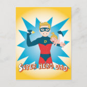 Super Hero Dad Briefkaart (Voorkant)