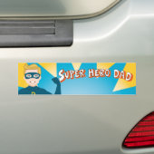 Super Hero Dad Bumpersticker (Op auto)