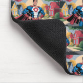 Super Hero Dad in een buitenwijk Muismat (Hoek)