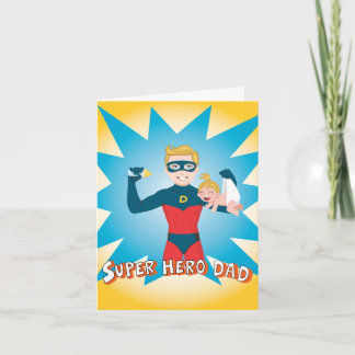 Super Hero Dad Kaart