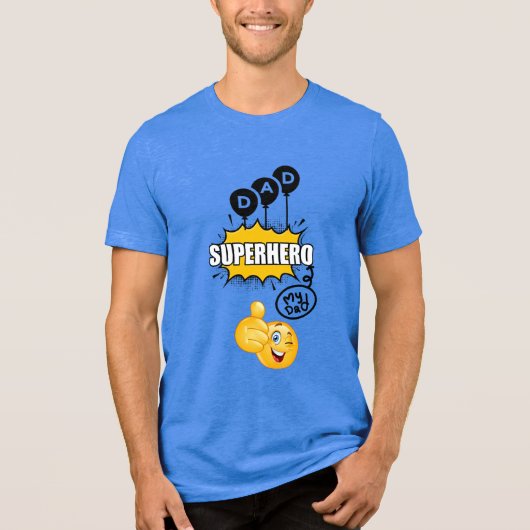 Super Hero Dad T-shirt - Mijn vader Mijn held cade (Voorkant)