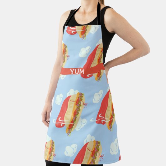 Super Hero Flying Caped Sandwich Fun Schort (Insitu)