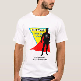 Super Hero Foodie SUPERMAN MAN OF MEAL Novelty T-shirt