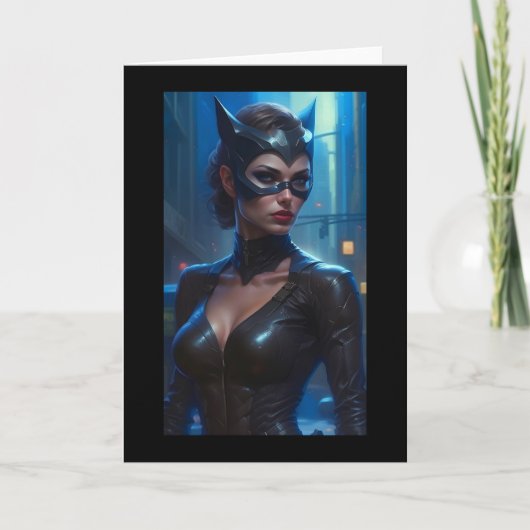 Super Hero Goddess Wenskaart Dank u kaart (Voorkant)