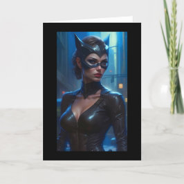 Super Hero Goddess Wenskaart Dank u kaart