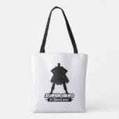 Super Hero in Disguise Tote Bag (Achterkant)