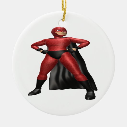 Super Hero Keramisch Ornament (Voorkant)