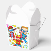Super Hero Kids Birthday Party Favor Box Bedankdoosjes (Geopend)