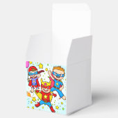 Super Hero Kinder Square Birthday Party Favor Box Bedankdoosjes (Geopend)