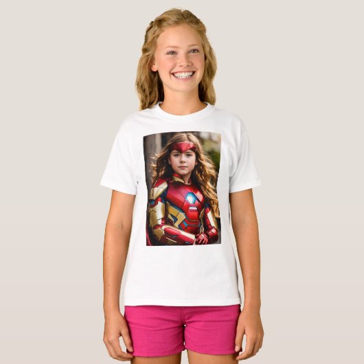 Super hero kinder t shirt (Voorkant volledig)