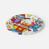 Super Hero Kinder Thmed Birthday Party Paper Bord (Gekanteld)
