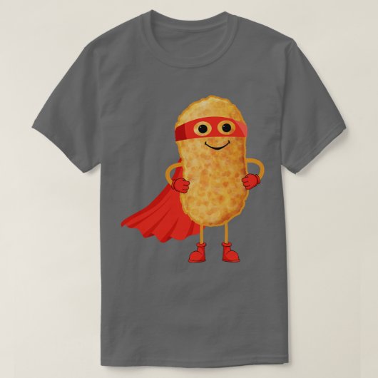 Super Hero Kip Nuggets Grappig Nugget Man Gift F T-shirt (Design voorkant)