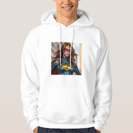 SUPER HERO LADY HOODIE (Voorkant)
