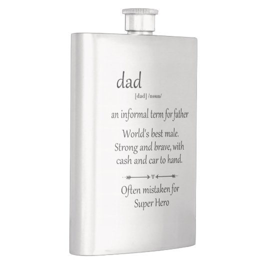 Super Hero Papa Cadeau Vaderdag Flacon (Rechts)