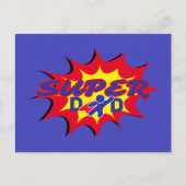 Super Hero Papa Stripboek Vaderdag Briefkaart (Voorkant)