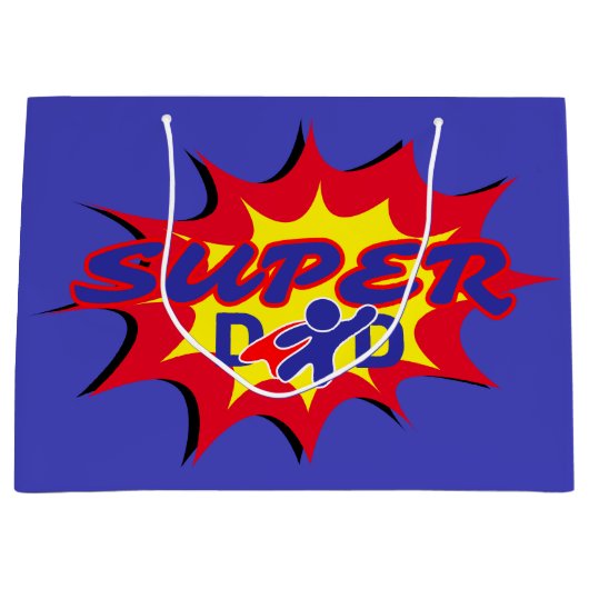 Super Hero Papa Stripboek Vaderdag Groot Cadeauzakje (Voorkant)