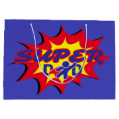 Super Hero Papa Stripboek Vaderdag Groot Cadeauzakje (Achterkant)