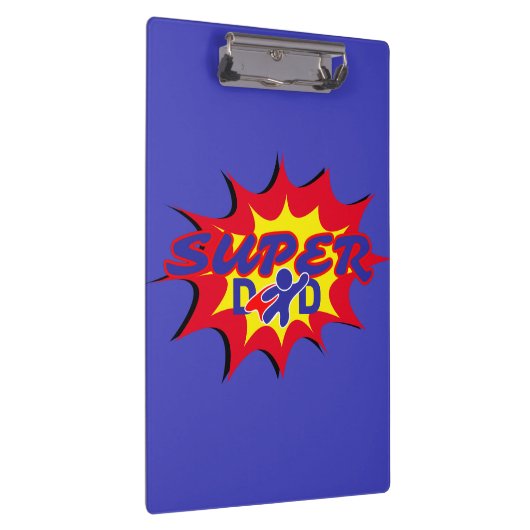 Super Hero Papa Stripboek Vaderdag Klembord (Rechts)